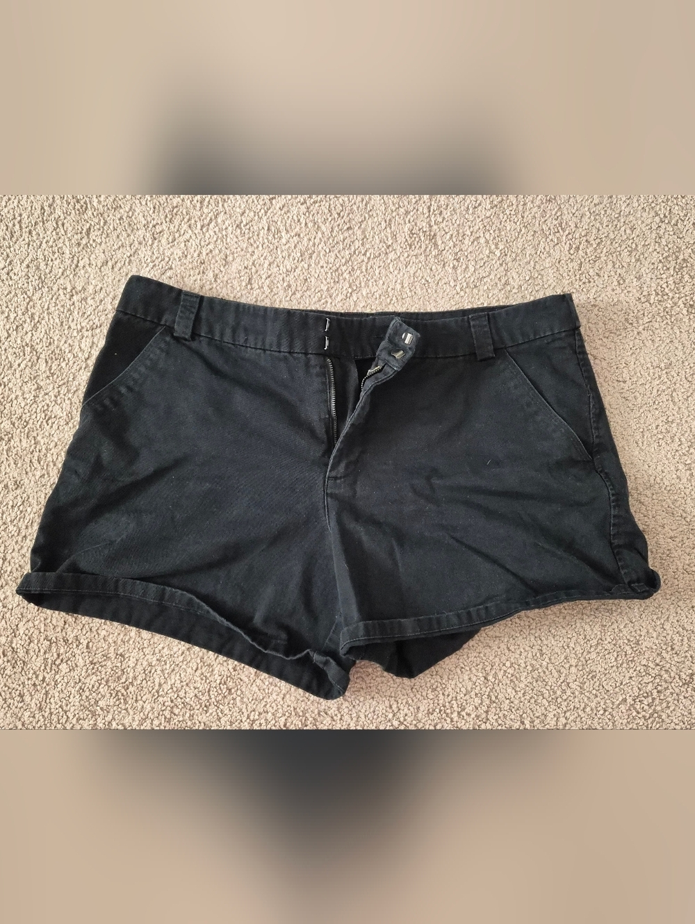 Merona Black Cotton Shorts Size 14